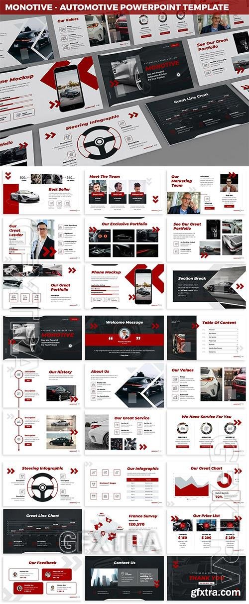 Monotive - Automotive Powerpoint Template YBBTKLB