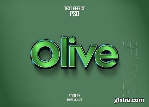 Inspirational text style in green color Premium Psd