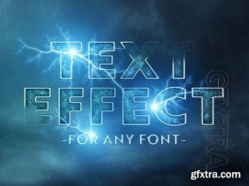 Cinematic text effect mockup Premium Psd