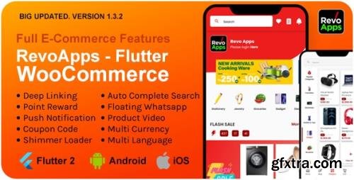 CodeCanyon - Revo Apps Woocommerce v1.3.2 - Flutter E-Commerce Full App Android iOS - 33358655