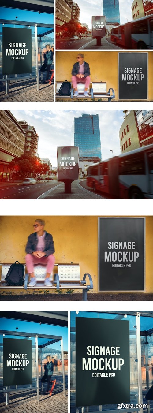 Urban Billboard Mockup Set