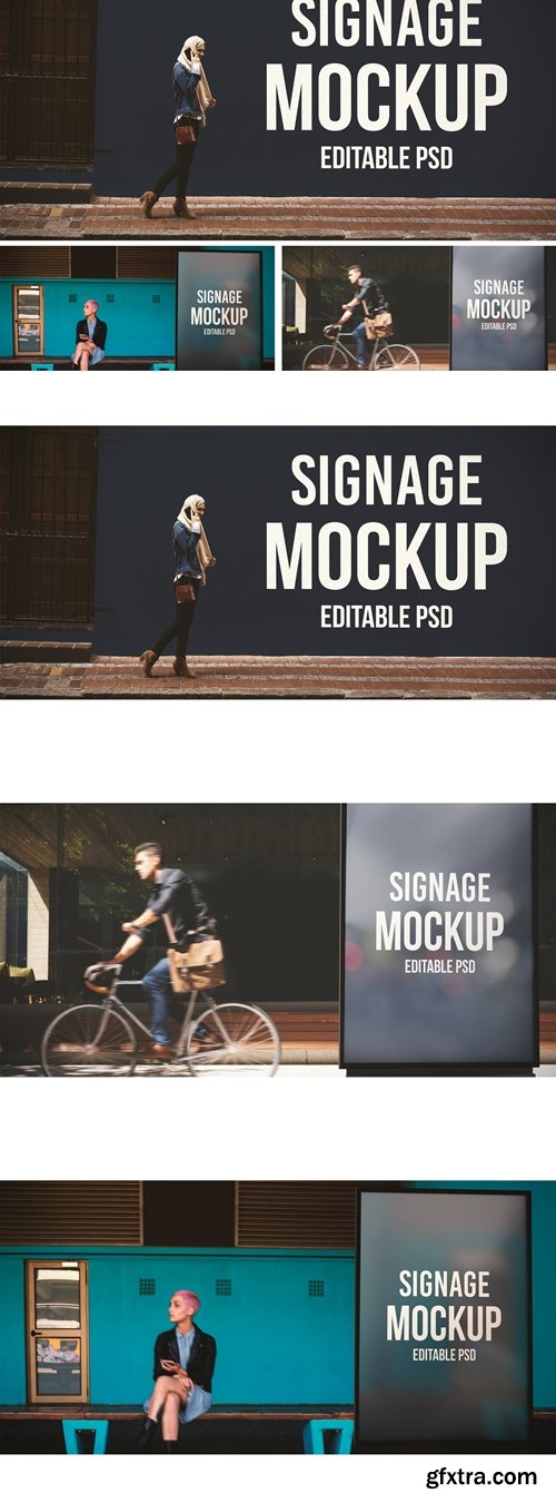 Urban Billboard Mockup Set