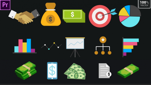 Videohive - Business Animated Icons - 33570376 - 33570376