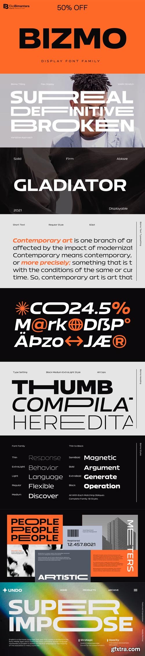 Bizmo Font Family