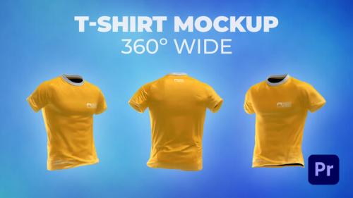 Videohive - T-shirt 360º Wide Mockup Template - Animated Mockup PREMIERE - 33580067 - 33580067