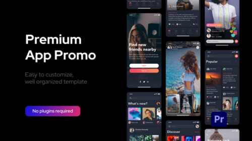 Videohive - Premium Clean App Promo for Premiere Pro - 33585434 - 33585434