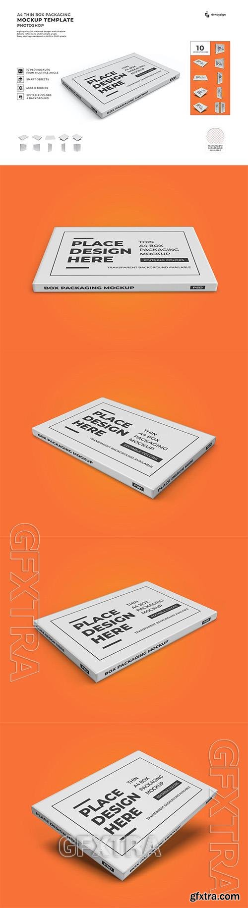 Thin Box Packaging Mockup Template Set SZEMCJC