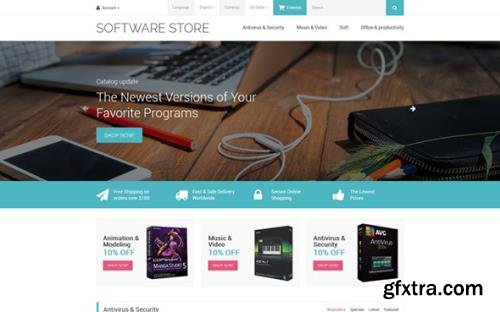 Software Store v1.0 - OpenCart Template - TM 59003