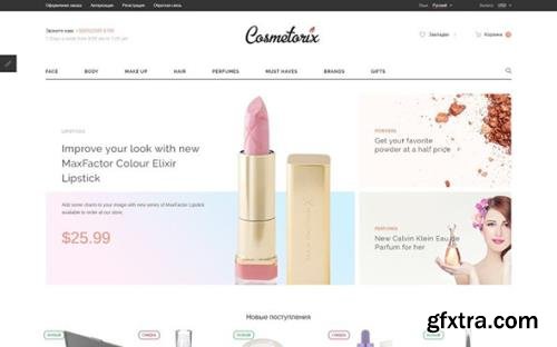 Cosmetorix v1.0 - OpenCart Template - TM 59086