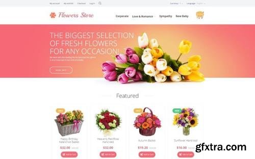 Flowers v1.0 - Store OpenCart Template - TM 55697