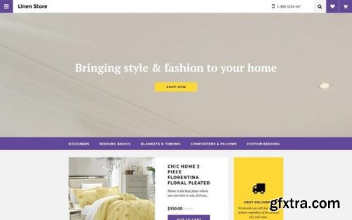 Linen Store v1.0 - OpenCart Template - TM 58189