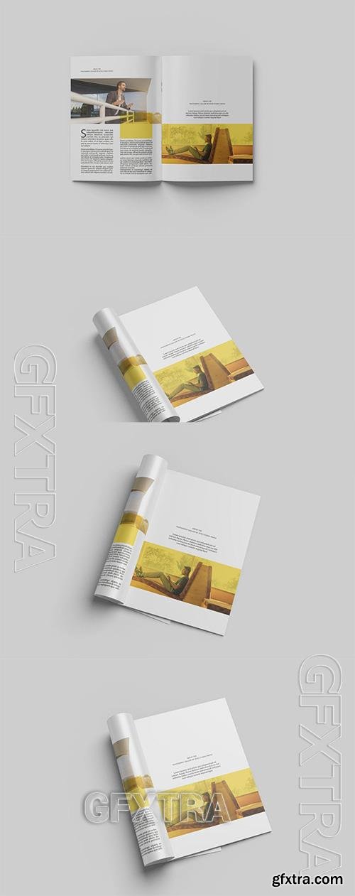 A4 Brochure / Catalog Mockups PH9P6HX