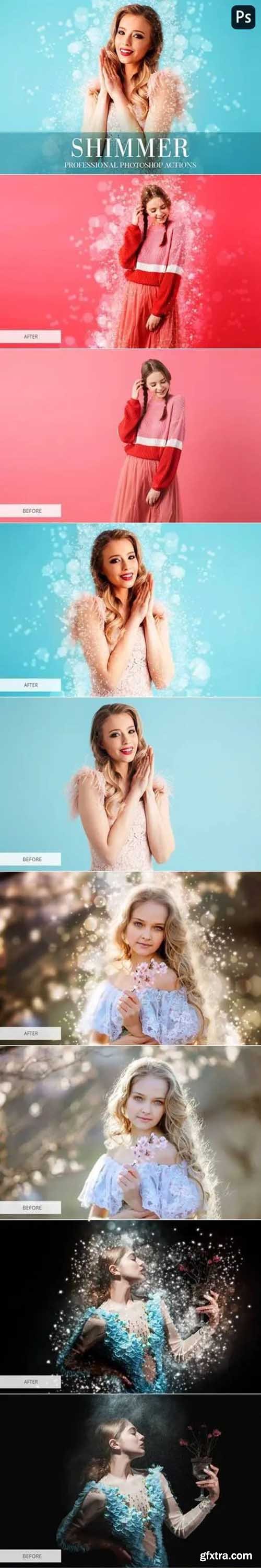 CreativeMarket - Shimmer Photoshop Action 4870504