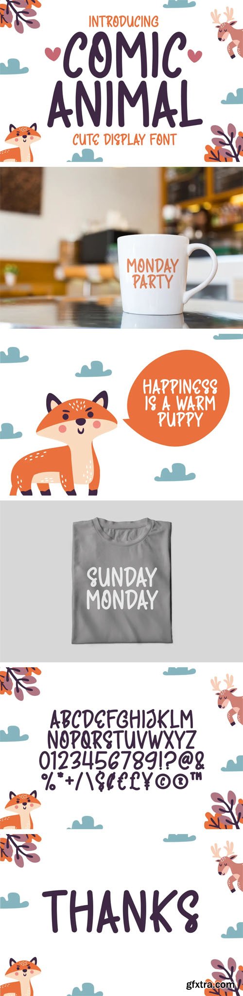 Comic Animal - Quirky & Cute Display Font