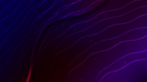 Videohive - Multicolor Wavy Background Galaxy 4K - 33618532 - 33618532