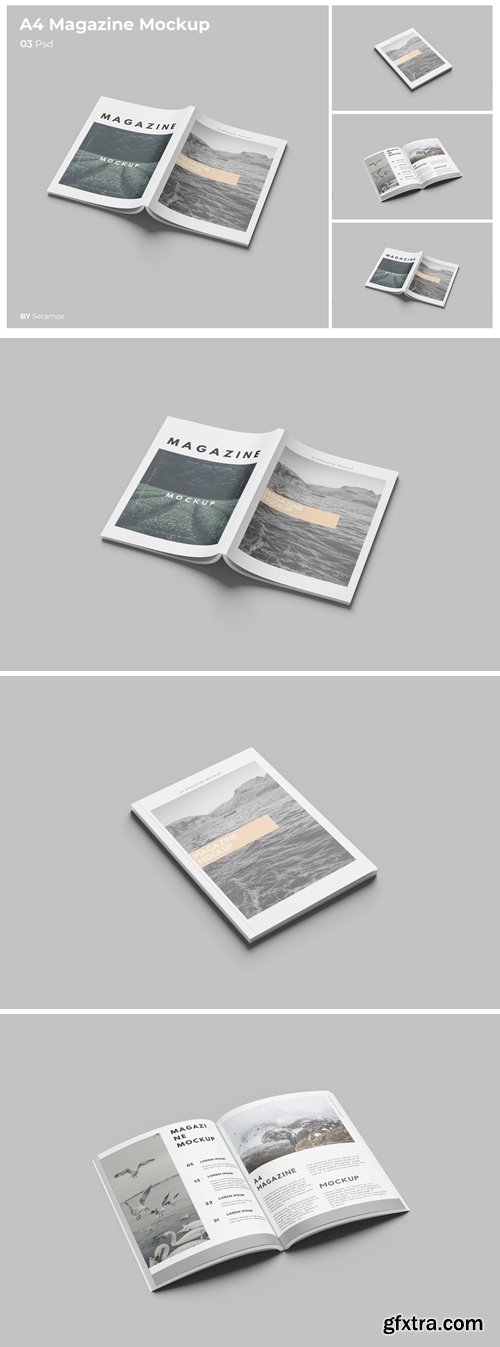 A4 Magazine Mockup