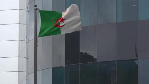 Videohive - Algeria Flag Background 4K - 33618914 - 33618914