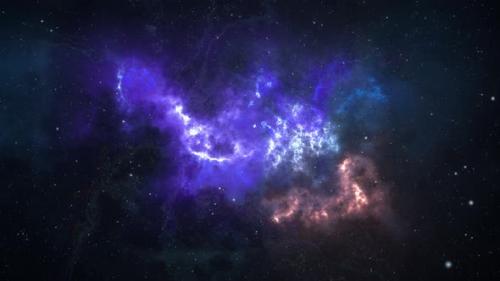 Videohive - Deep Purple and Copper Abstract Fractal Universe Space Looping Background - 33620088 - 33620088