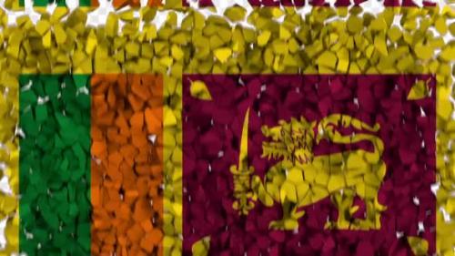 Videohive - Sri Lanka Flag Breaking Rocks Transition - 33620206 - 33620206