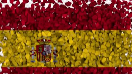 Videohive - Spain Flag Breaking Rocks Transition - 33620207 - 33620207