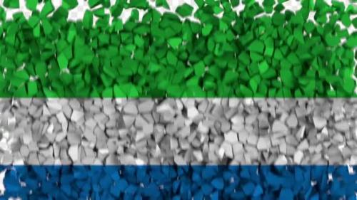 Videohive - Sierra Leone Flag Breaking Rocks Transition - 33620208 - 33620208