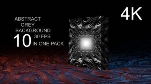 Videohive - Pack Abstract Grey Background 4K - 33620291 - 33620291