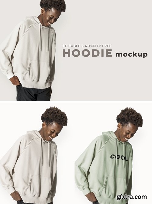 Editable hoodie mockup psd