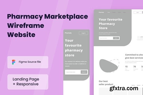 Online Pharmacy Wireframe Website