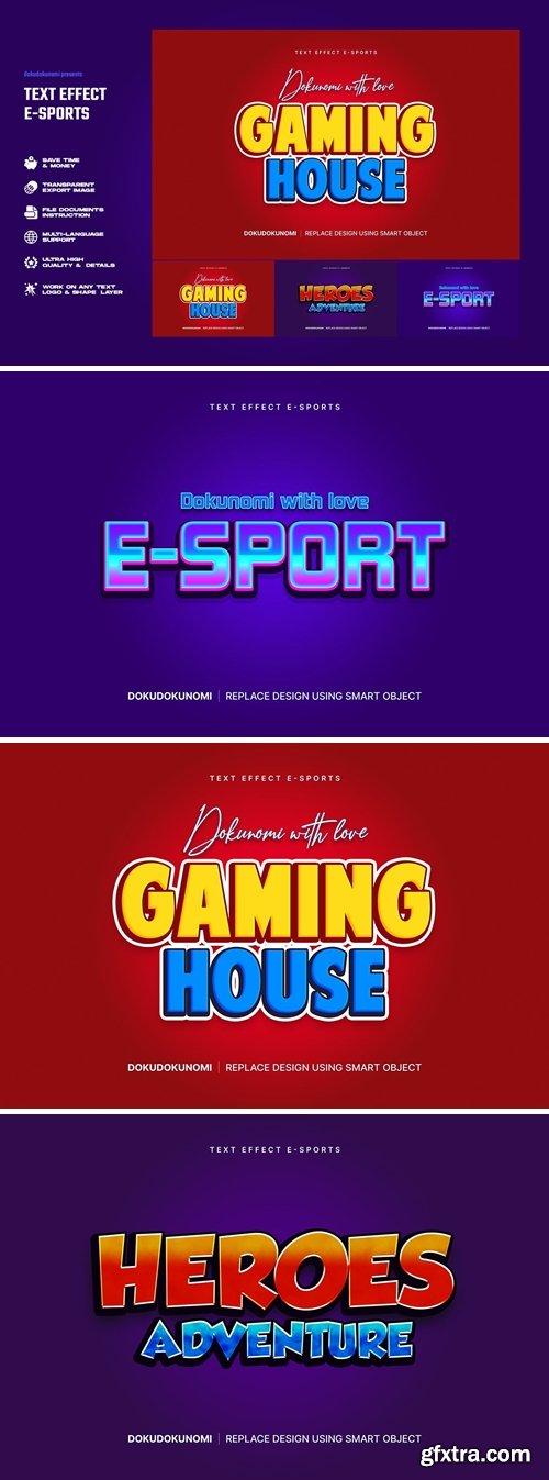 Text effect e-sports