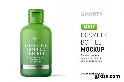 CreativeMarket - Matt cosmetic bottel mockup 4825561