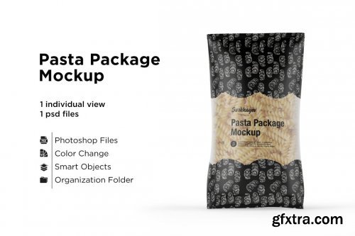 CreativeMarket - Pasta Package Mockup 5436879