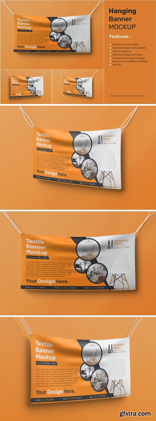 Banner Mockup Photoshop Template