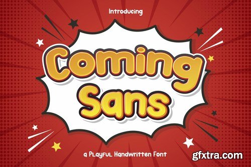 Coming Sans – Playful Handwritten Font