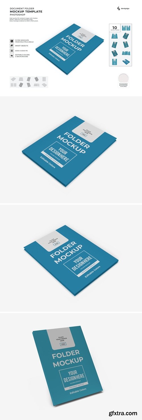 Business Folder Mockup Template Set