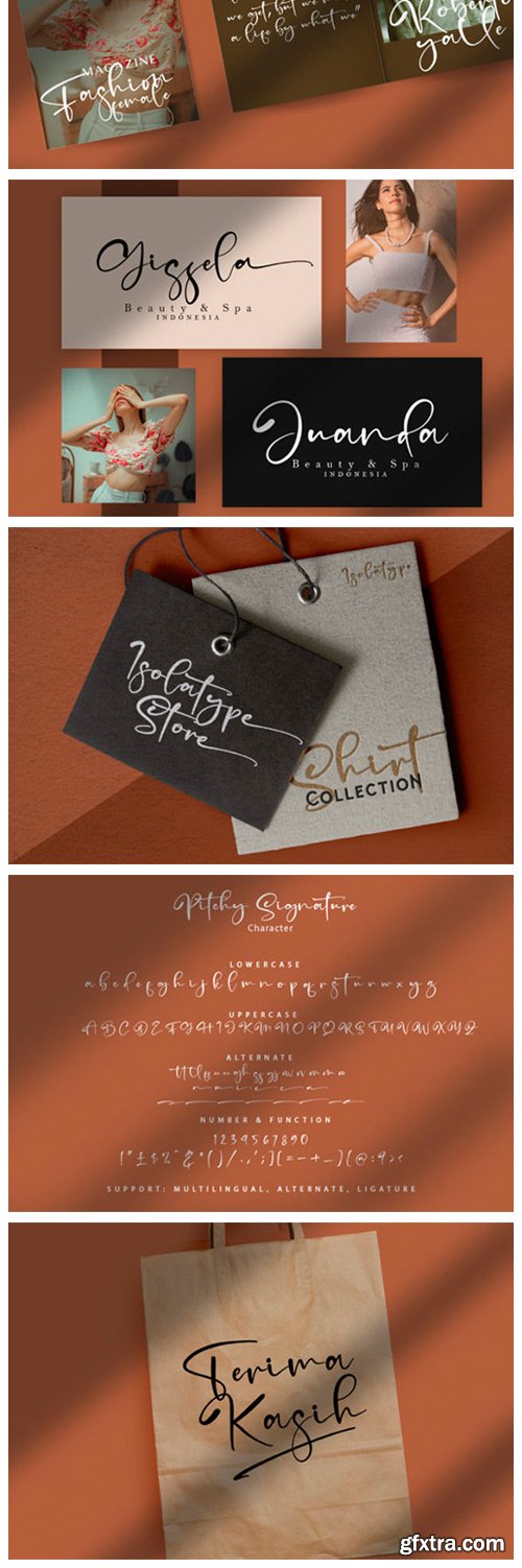 Pitchy Signature Font