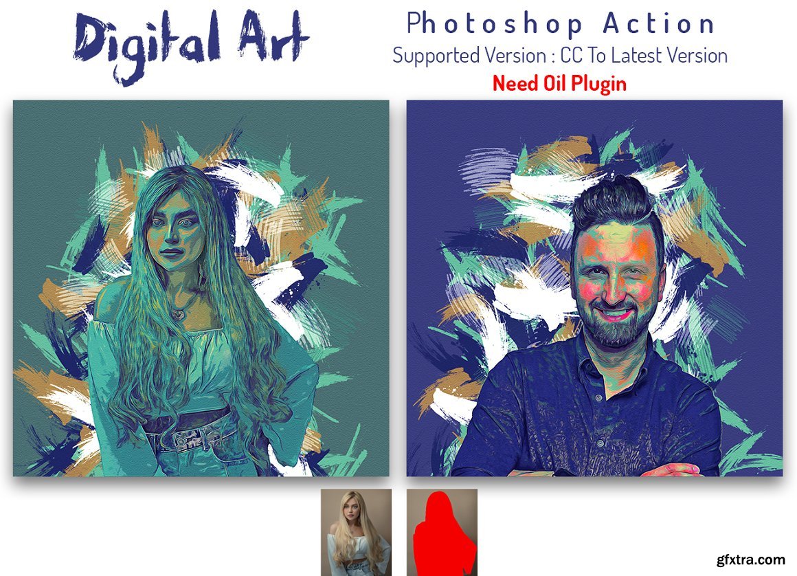CreativeMarket - Digital Art Photoshop Action 6451999 » GFxtra