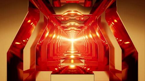 Videohive - Golden Red Tunnel - 33607385 - 33607385