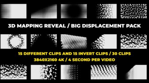 Videohive - 3D Mapping Reveal - Big Displacement Pack Transition - 33607569 - 33607569