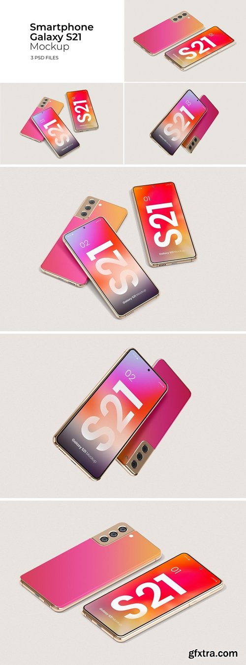 Galaxy S21 Smartphone - Mockup Vol.2