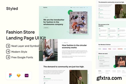 Fashion Landing Page UI Kit