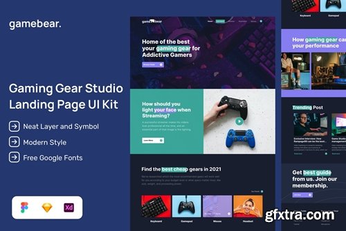 Gaming Gear Studio App UI Kit