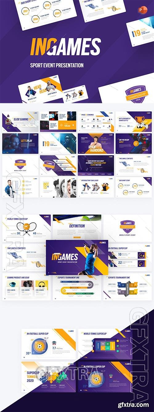 In Games Sport PowerPoint Template 89Z9M3W