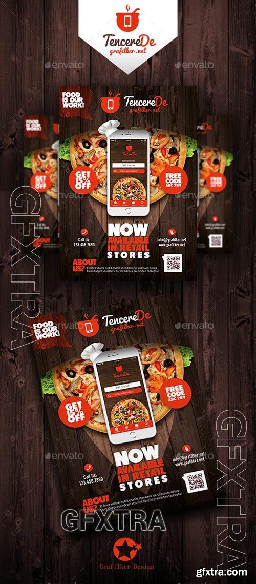 Restaurant Mobile App Flyer Templates 19027372