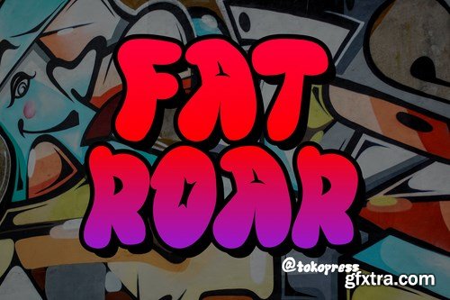 FAT ROAR- Cartoon Graffiti font