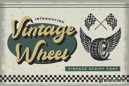 Vintage Wheel – Vintage Script Font