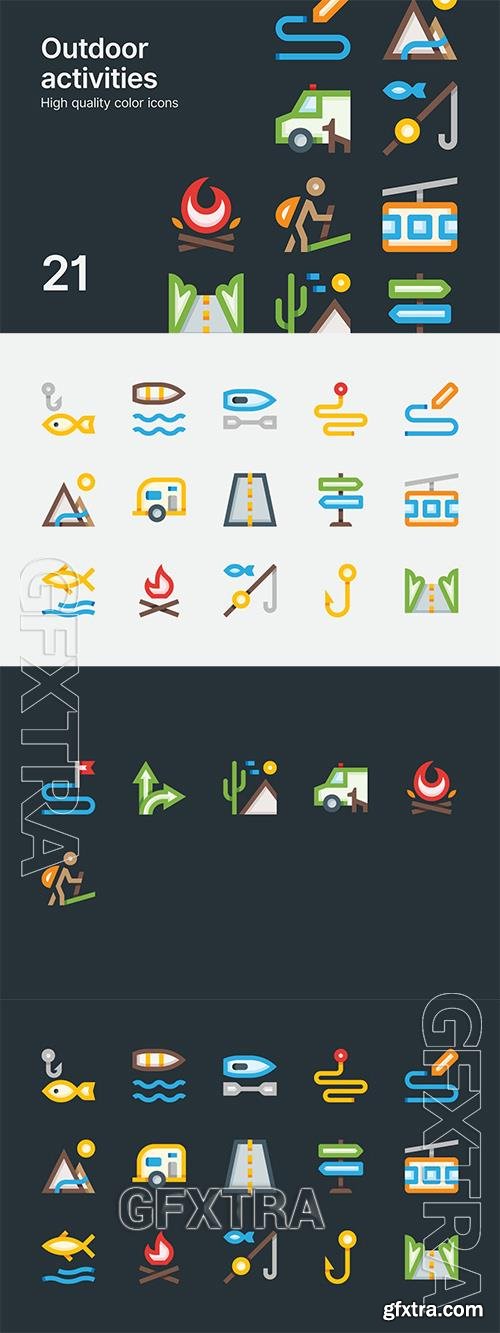 Outdoor Activities Icons XX3VRNB