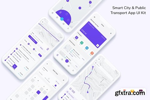 Smart City & Public Transport App UI Kit