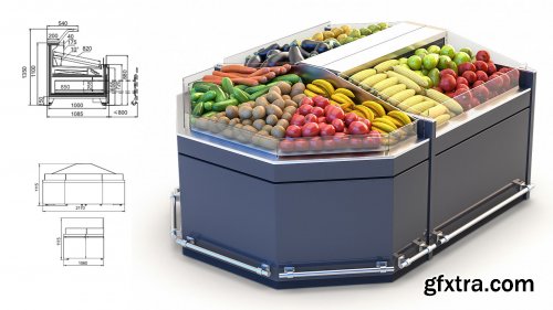 Vegetable Racks 3D model