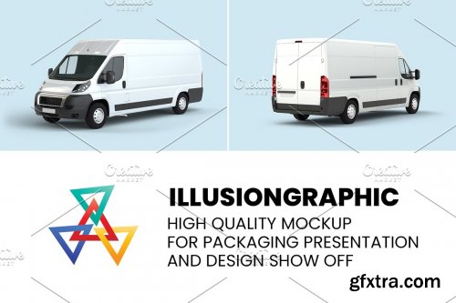 CreativeMarket - Van Mockup - 6 views 6202980