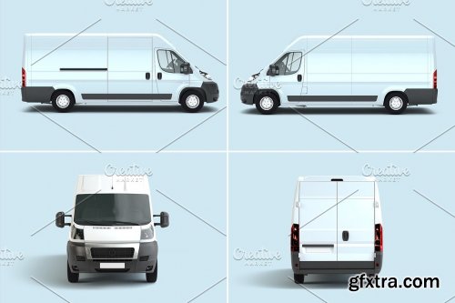 CreativeMarket - Van Mockup - 6 views 6202980